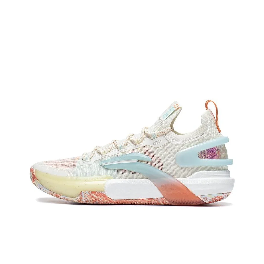 Li Ning Speed 9 Ultra Low Comfortable Abrasion Resistant Breathable Low top Basketball Shoes Men's Ecru ABAT017-2