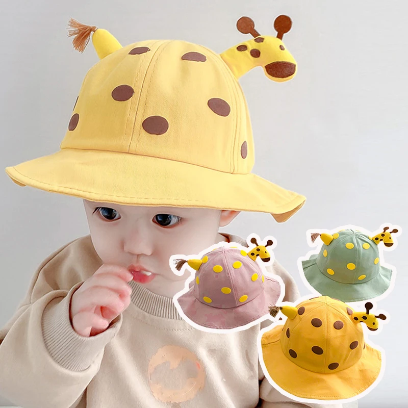 

Милая детская панама с рисунком для мальчиков и девочек, уличный солнцезащитный козырек, рыбацкая кепка, хлопковая дышащая детская кепка для бассейна, детские солнцезащитные козырьки 아기모자