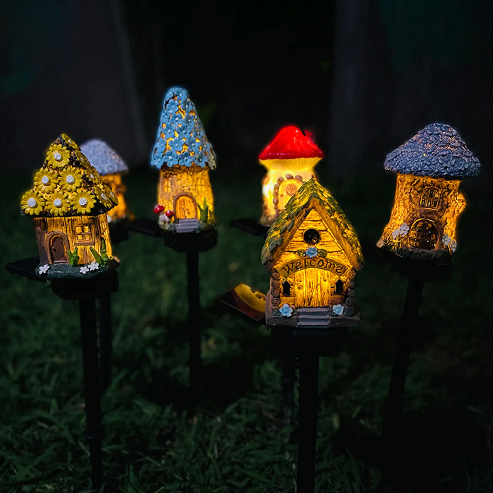 luminaria-solar-em-forma-de-cogumelo-para-jardim-a-prova-d'Agua-luz-led-criativa-para-decoracao-de-quintal-patio-jardim-e-canteiro-de-flores