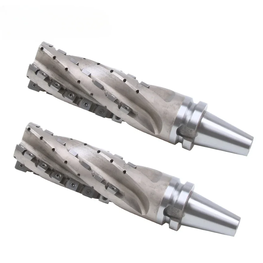 

NEW bt40-bmc50-56 +20PCS carbide blade 50mm corn milling cutter head handle whole insert the blade numerical control milling