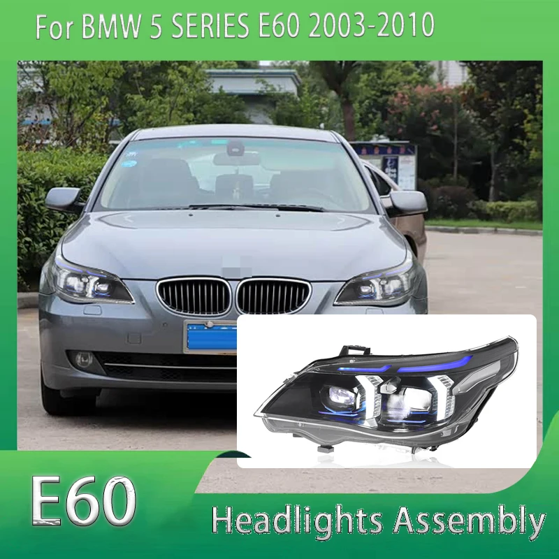 

Car Light For BMW 5 Serise E60 Headlight 2003-2010 523i 530i LED Head Lamps DRL Projector High Low Beam Auto Accessories