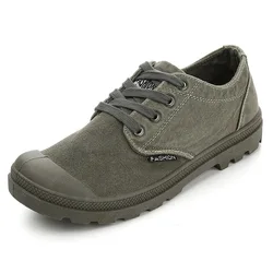 Fashion Brand Mens Canvas Shoes Low top Cloth Breathable Non-slip Mens Casual Shoes Male Footwear Black Plus Size 45 K241
