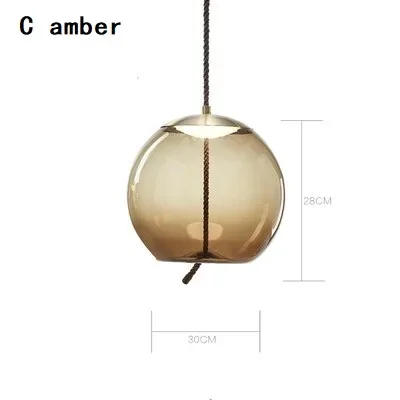 Imagem -04 - Brokis-knot Vidro Led Luzes Pingente Modern Chandelier Teto Pendurado Lâmpada Cafe Light Sala de Estar e Bed Room Dine Rope