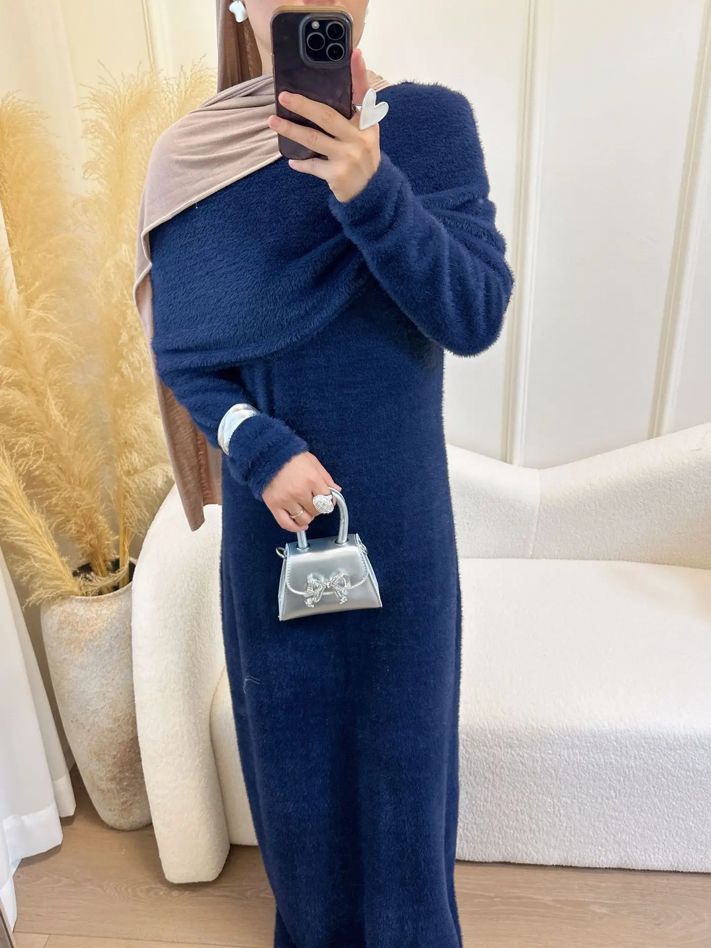 

Eid Women Knit Dress Abaya Muslim Jalabiya Ramadan Solid Cape 2 Piece Set Vestidos Largos Dresses Arab Long Robe Morocco 2026