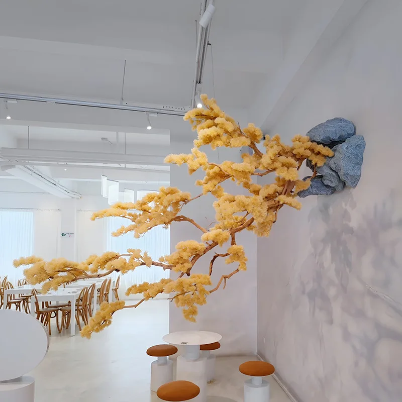 LH Simulated Welcome Pine Hanging Pine Wall Hanging New Chinese Landscape