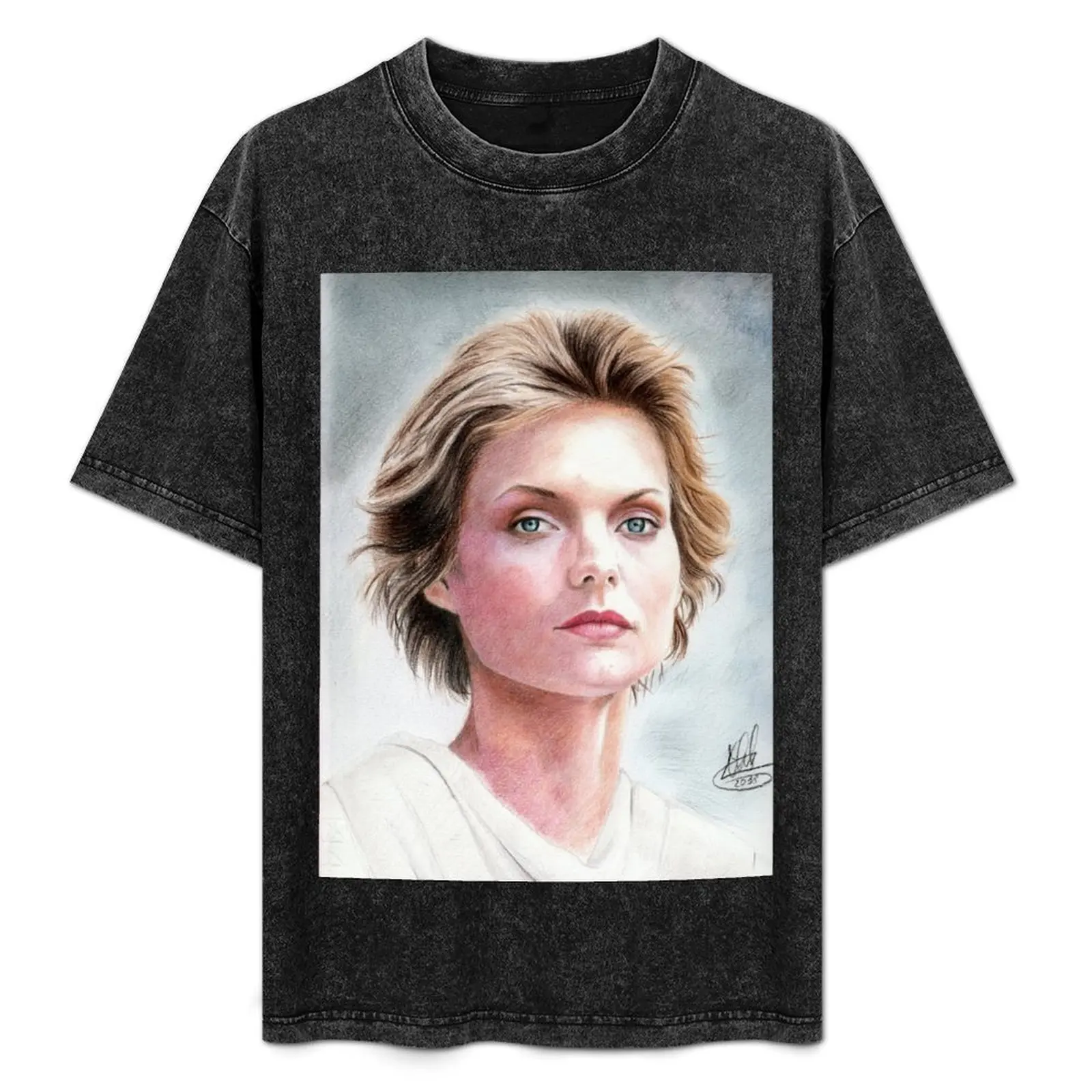 

Michelle Pfeiffer as Isabeau D'Anjou T-Shirt Everyday Wear Basic Short Sleeve Top