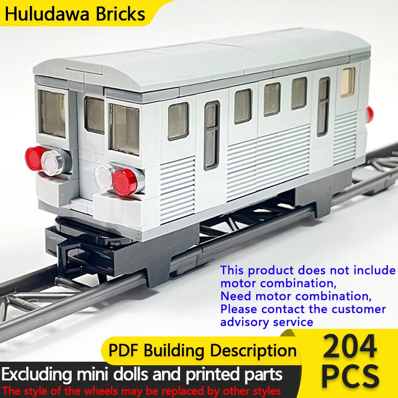 

Модель городской автомобиль MOC, строительные кирпичи, каретка метро в нейлоновом стиле, модульная технология, детские праздничные подарки, сборные игрушки, костюм