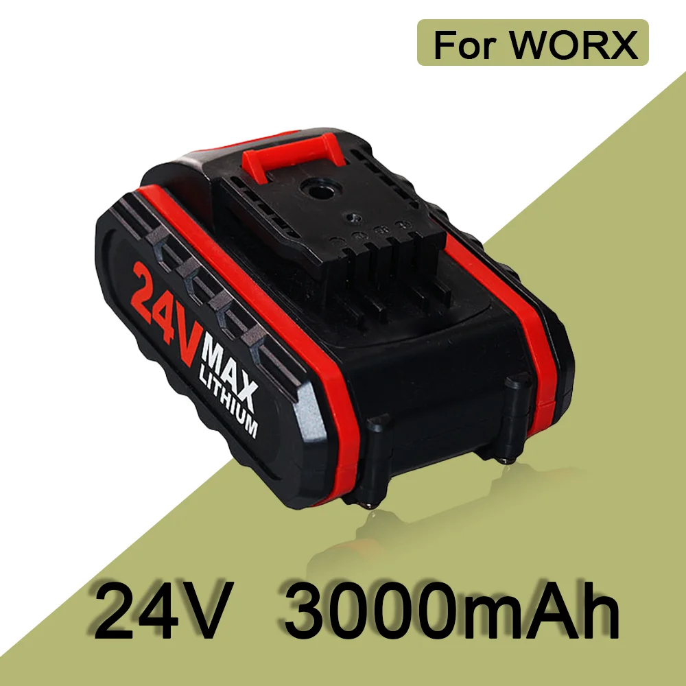 

24V 3000mAh Lithium-ion Battery for WORX 36VF 48VF 88VF Rechargeable Impact Drill Tool Battery