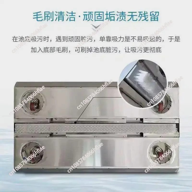 Stainless Steel Pool Vacuum Suction Head with Check Valve, Swimming Pool Cleaning Suction Tray Replacement Accessory