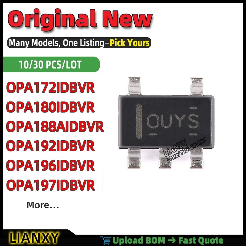 OPA188AIDBVR OPA192IDBVR OPA197IDBVR OPA172IDBVR OPA180IDBVR OPA196IDBVR SC-74A BUCK CONVERTER New Original