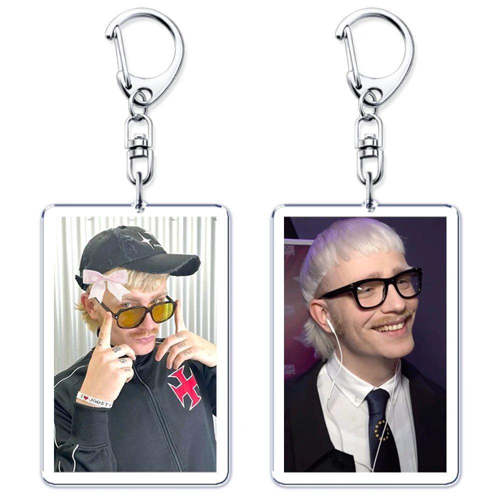 

Popular Singer Joost Klein Keychains Eurovision Europapa Keyring for Accessories Bag Pendant Key Chain Jewelry Fans Lover Gift