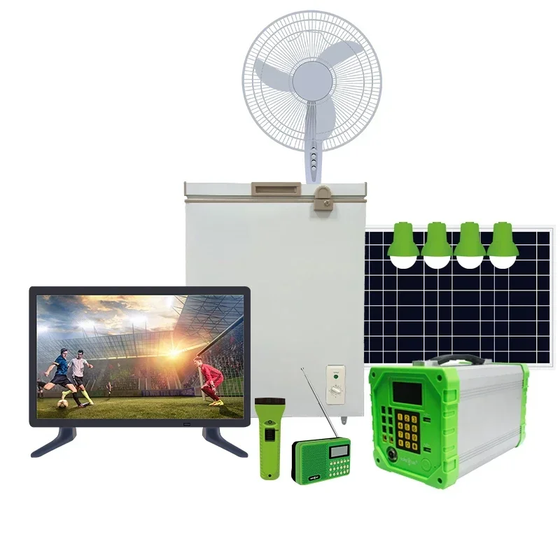 Portable Off-grid Solar Energy Panel Mini Commercial Solar Power Pv Lighting Generating Systems Kit With Battery