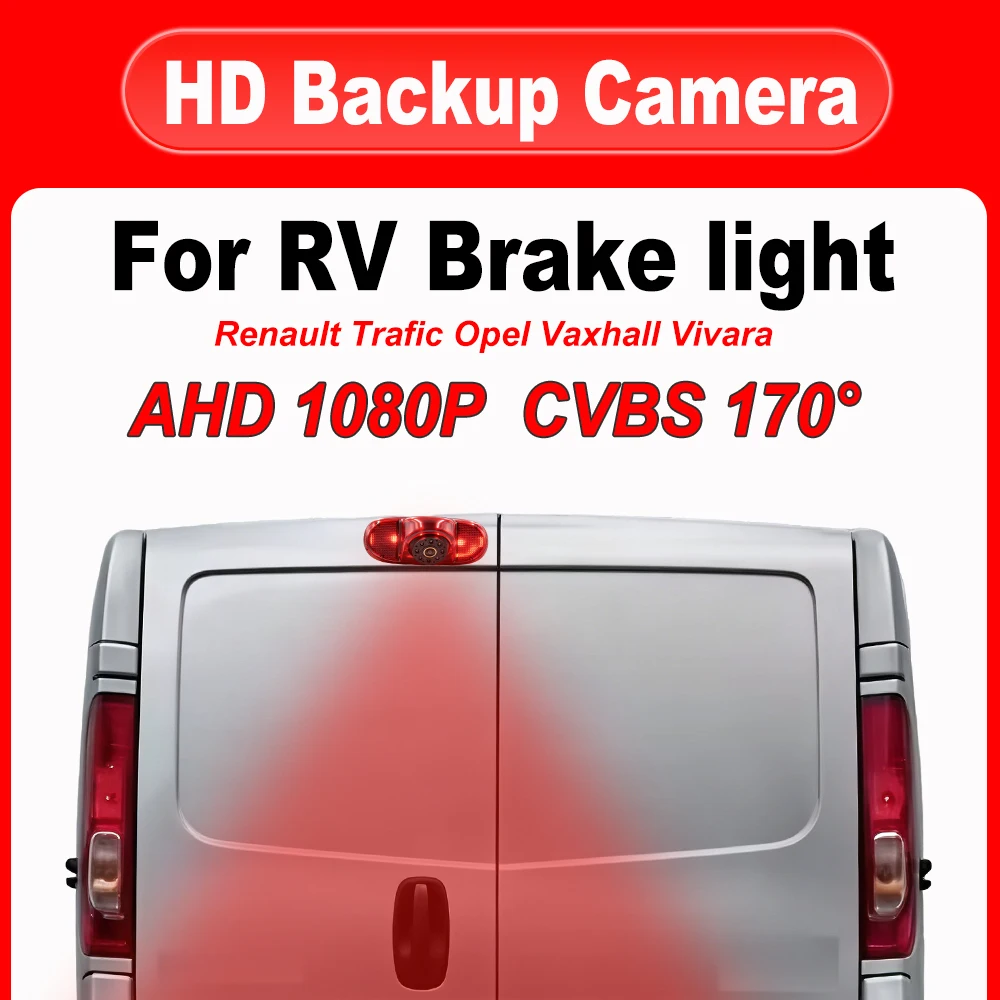 170 ° 1080P für Renault Trafic Opel Combo Primastar X83 Vauxhall Auto-Rückfahrkamera AHD CVBS Rückfahrkamera mit Nachtsicht und Bremslicht-Monitor – Detail 1