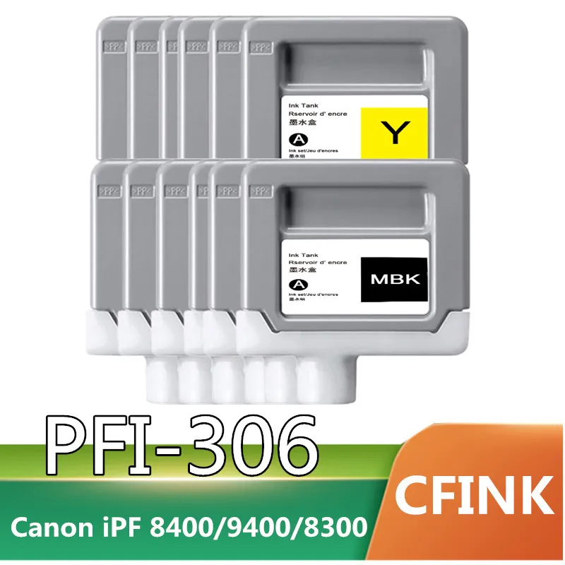 cartucho de tinta premium compativel pfi306 apto para canon ipf8400 impressora ipf9400 pfi306 01