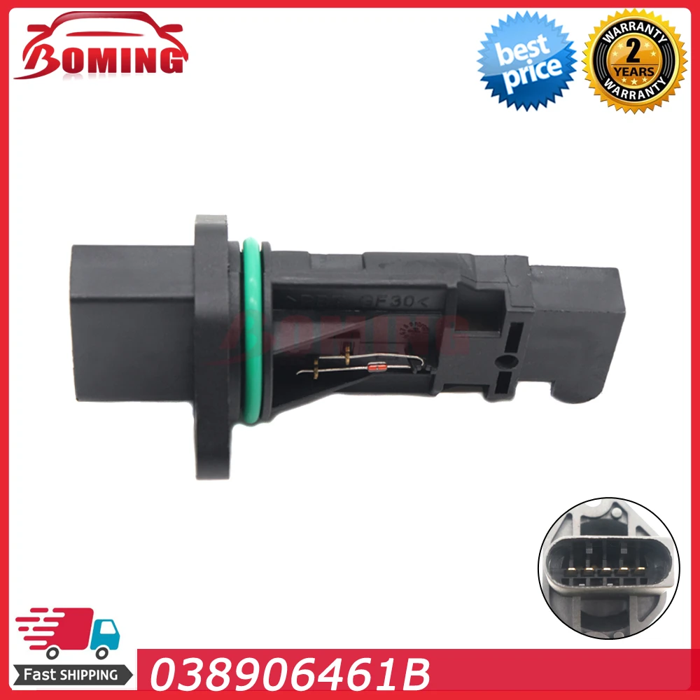 

Car 038906461B MAF MASS AIR FLOW METER SENSOR For Audi A3 For Volkswagen Bora Caddy Fox Golf Be etle Pas sat Polo Sharan Seat