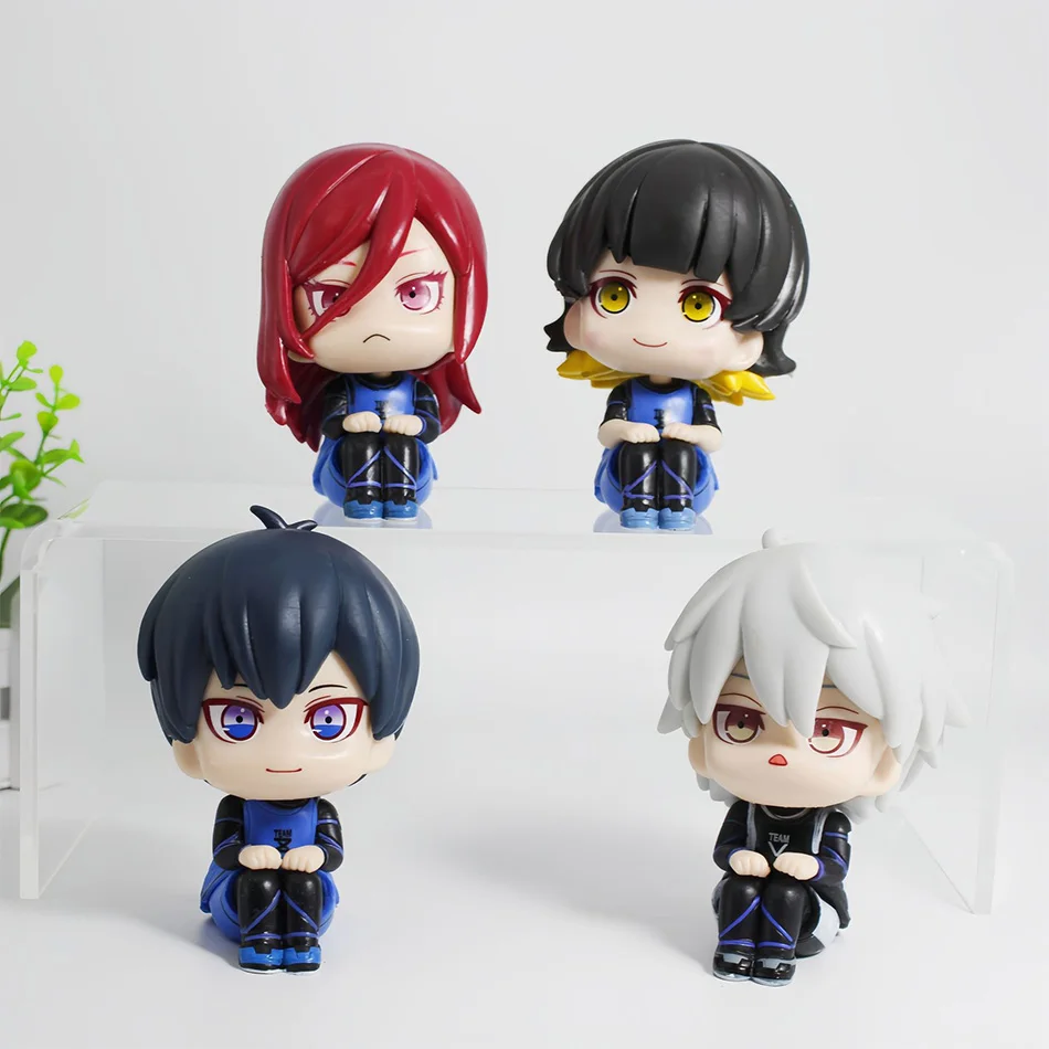 Isagi Yoichi Doll Blue Lock Action Figures Q Versione Chigiri Hyoma Bachira Meguru Nagi Seishiro Figura PVC Ornamento Giocattoli