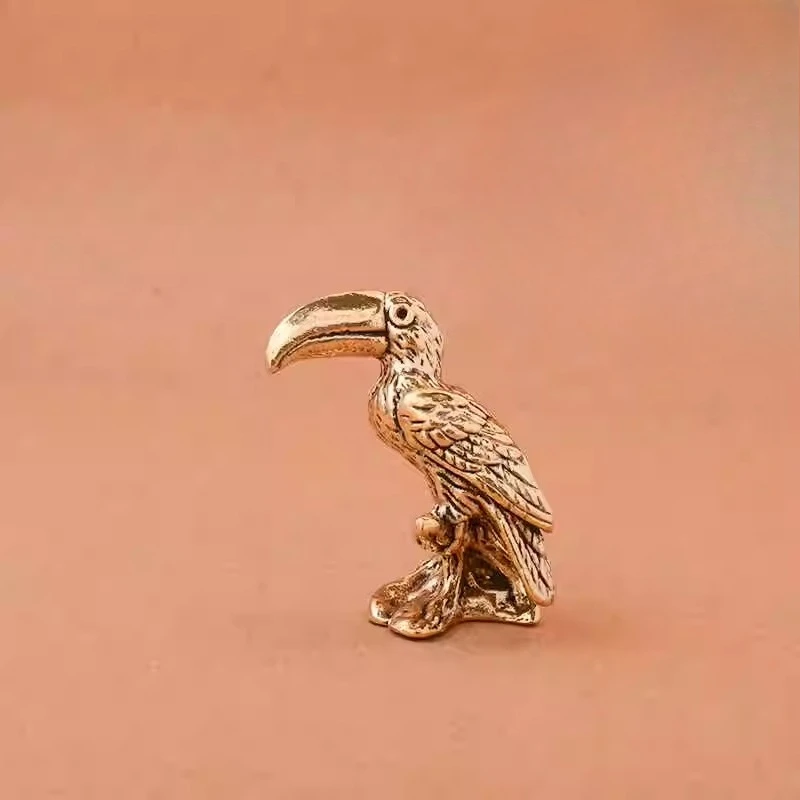 Creative Brass Toucan Gift Small Present National Trend Small Commodity Stall Brass Handicraft Retro Small Copper Ware