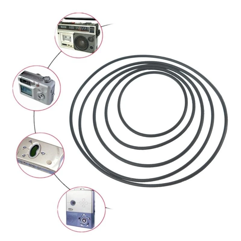 090F 15PCS Universal 1.2mm Cassette Tape Machine Machine Belt Belts Belts Band Machine Band