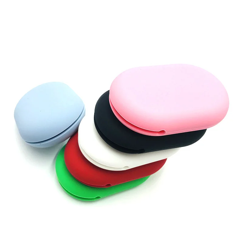 100Pcs Portable Data Cable Headset Storage Box Mobile Phone Data Cable Storage Box Silicone Bag Storage Box Cute Coin Purse