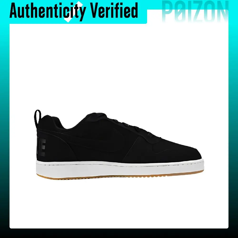Nike Court Borough Skate Shoes Men's Low-top Black/White 844881-004(Team2099-)