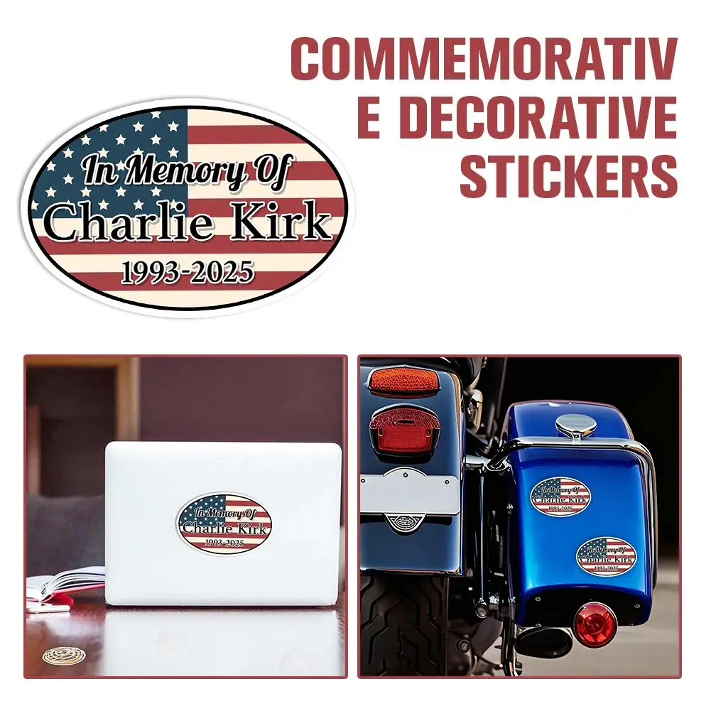1/5/8 قطعة ملصقات تذكارية تشارلي كيرك الديكور الصلاة ملصق الحرة أمريكا باتريوت ملصقات ديكور المنزل