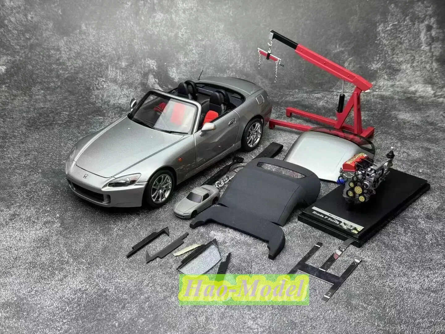 

MH 1:18 для Honda S2000 (AP2) литая под давлением модель автомобиля из сплава, игрушки для мальчиков, подарки на день рождения, хобби, демонстрационные украшения, имитация серебра/синего цвета