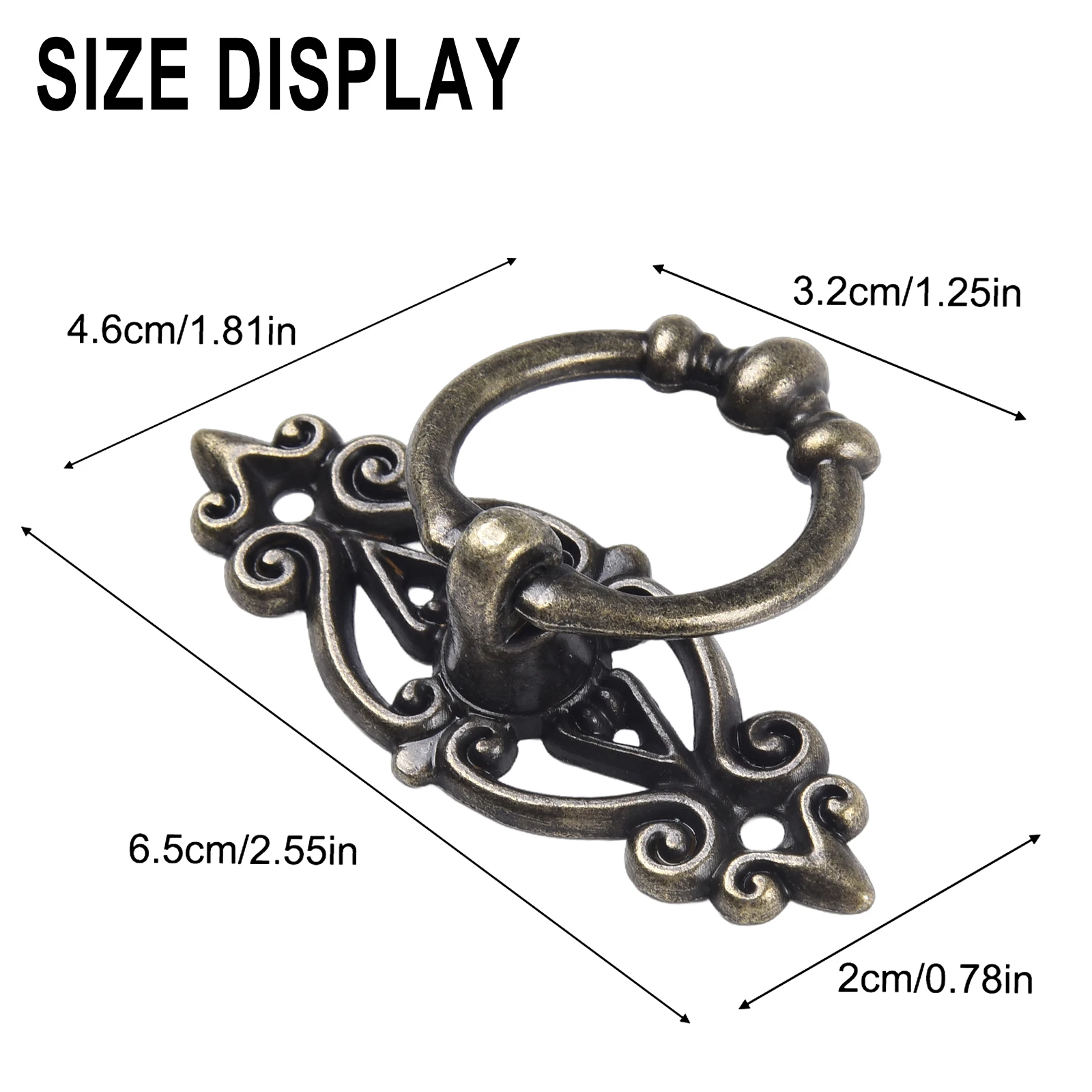 Drawer Pull Ring Alloy Handle 1PC 65*46mm Cabinet Tools Trash Cans Dressers Hanging Hardware Parts High Quality