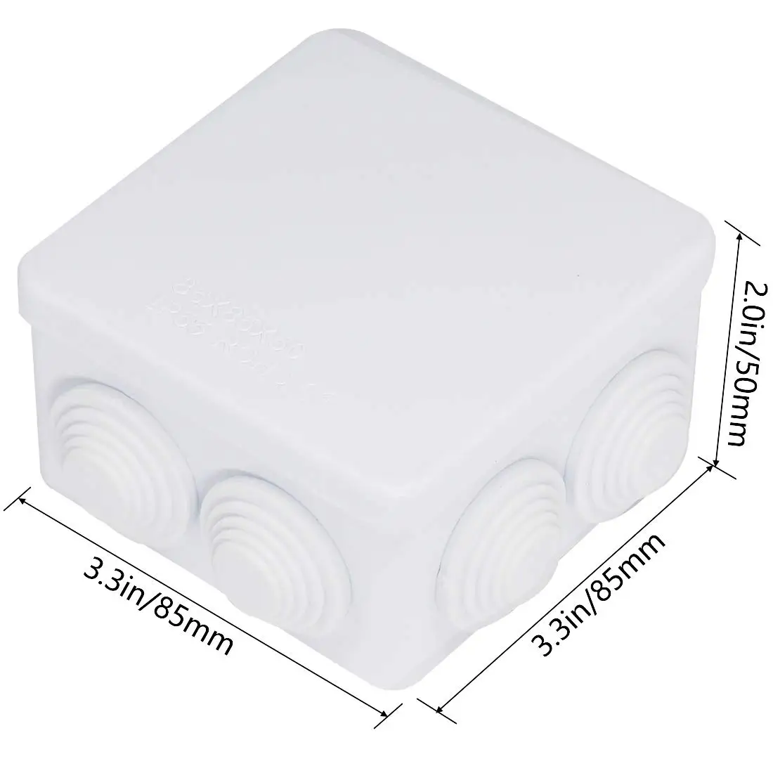 White Connection Cable Branch DIY Waterproof IP55 Power Case Junction Box Indoor Wire Shell Electric Control Boxes