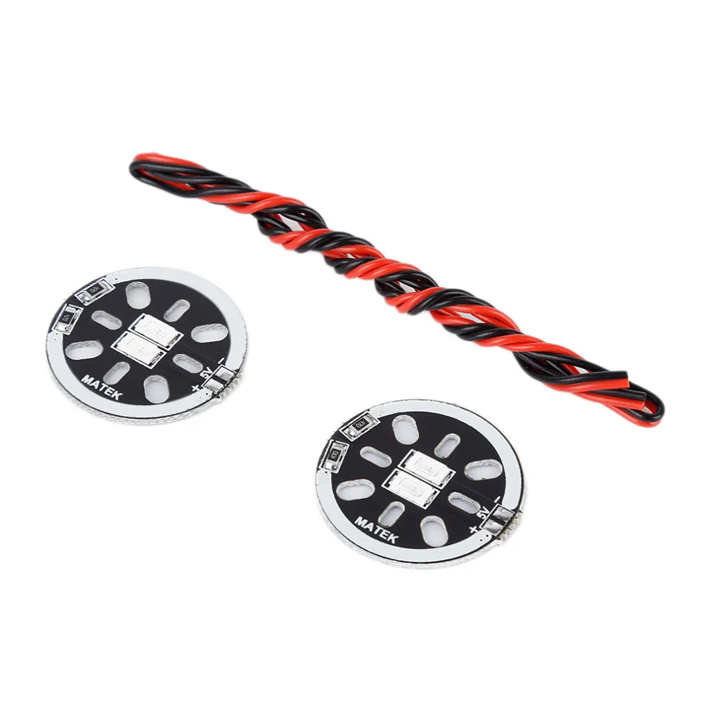 2pcs/lot LED X2/5V Motor Mount Drone Navigation Round Light Boardfor 1806 2204 2206 Multicopters F19239/42 LED X2-6R