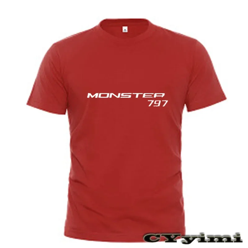 

Для MONSTER797 M797 797 MOSTRO M 797 Футболка мужская новая футболка с логотипом 100% хлопок Летние футболки с коротким рукавом и круглым вырезом для мужчин