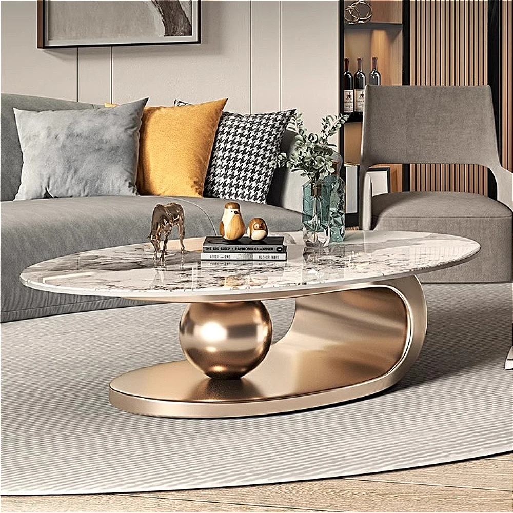 

Living Room Coffee Tables Nordic Modern Design Decor Oval Rock Slab Coffee Tables Minimalist Mesa De Centro De Sala Furniture