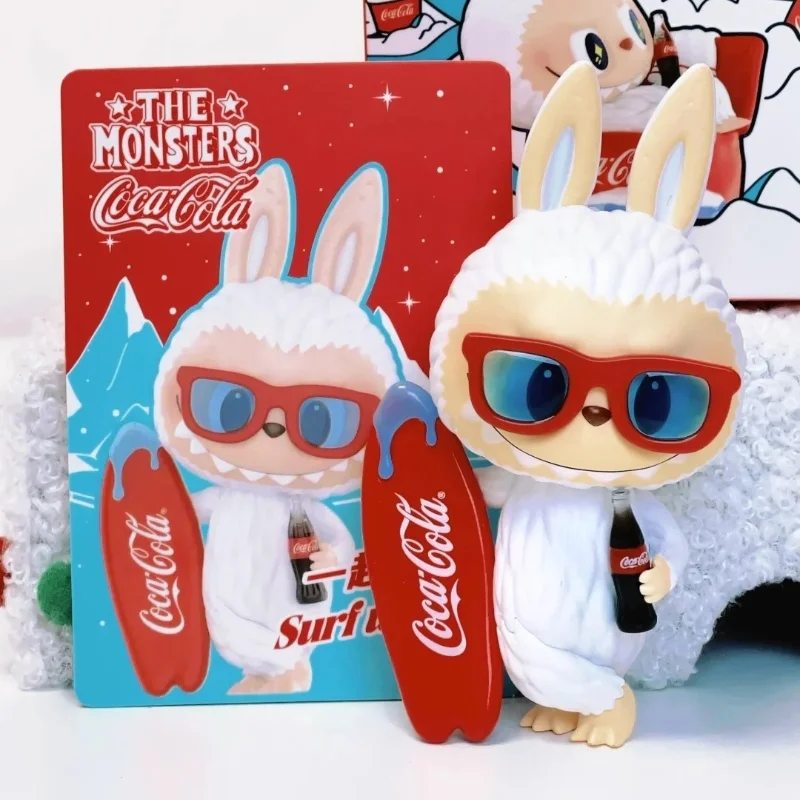 Genuinethe Monsters Coca Cola Serie Labubu Scatola cieca Labubu Figura Scatola misteriosa Collezione alla moda Decorazione Regalo di Natale