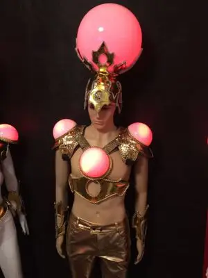 Technology Led Glow Sexy Evening Dress Fashion Ballroom Costume Stage Performance Dance DJ Singer Cosplay Costume