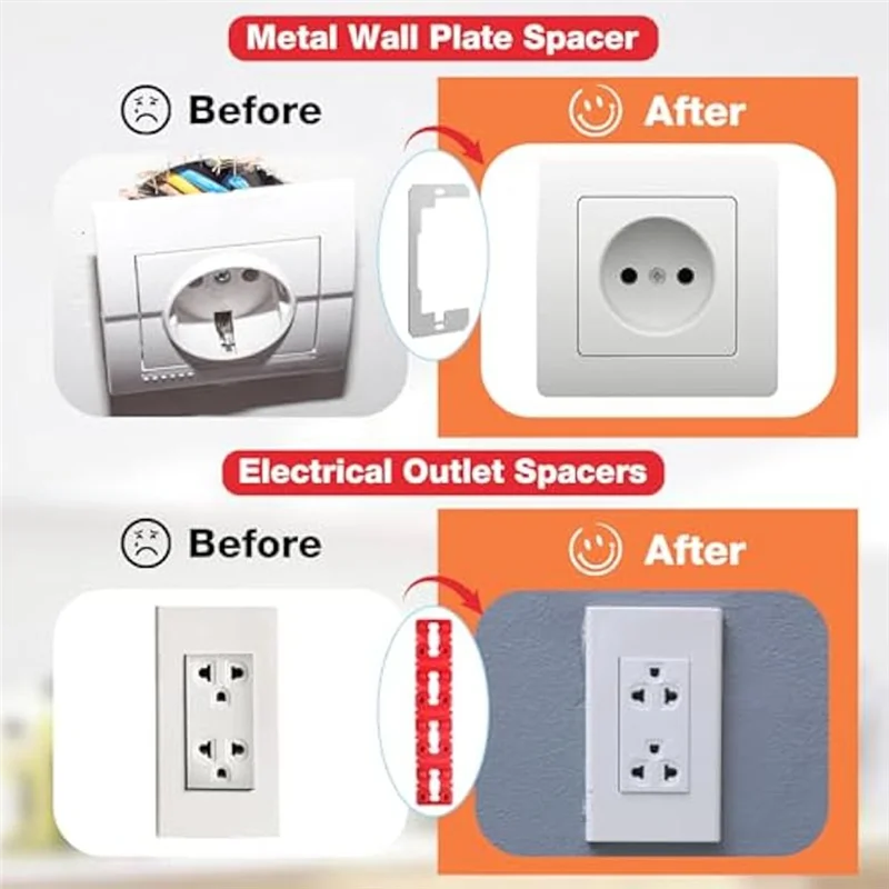 

75STO-Wall Plate Spacer Electric Receptacle Spacers Outlet Spacers For Electrical Box, Plastic Switch And Receptacle Spacers