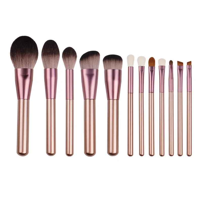 Makeup brush set-The Small grapes 12pcs cosmestic brushes-foundation&powder&blush-fiber hair beauty pens-make up tool