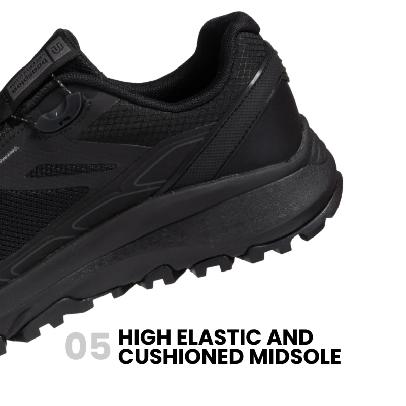 Baasploa New Men Outdoor Sneakers Mesh Breathable Rotating Button Hiking Shoes Male Comfort Rubber Sole Non-Slip Walking Shoes image 6