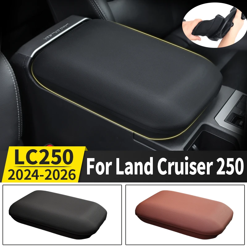 

For Toyota Land Cruiser Prado 250 LC250 2024 2025 2026 Center Console Armrest Box Cover Non-Slip Dustproof Interior Accessories