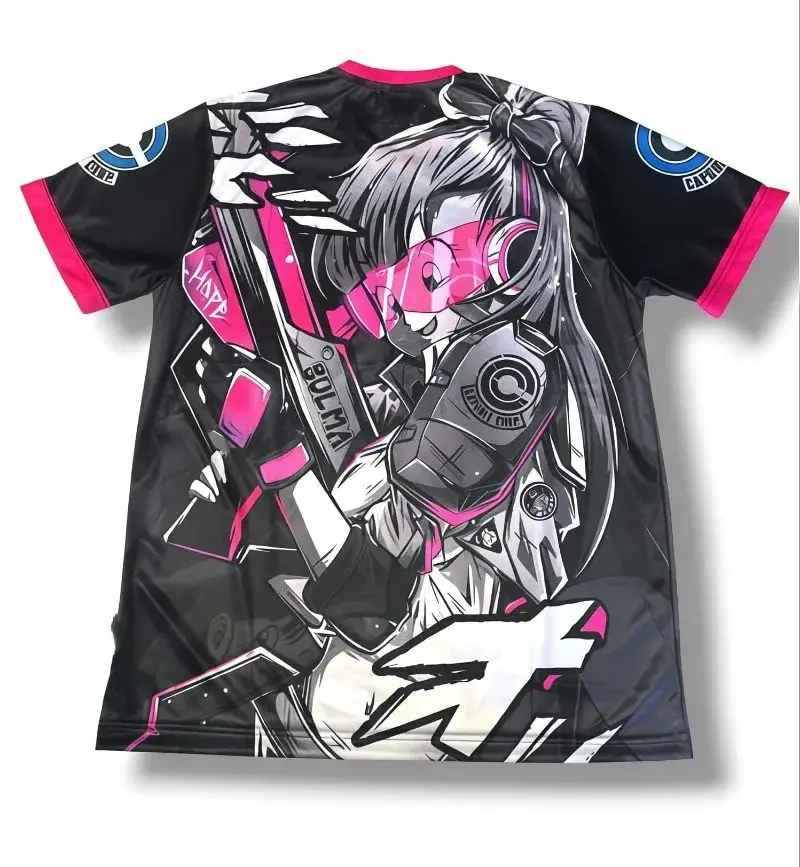 

Мужская футболка в стиле киберпанк с изображением Бульмы — аниме Dragon Ball, черно-розовая, с логотипом Capsule Corporation, V-образный вырез, короткий рукав, для фанатов