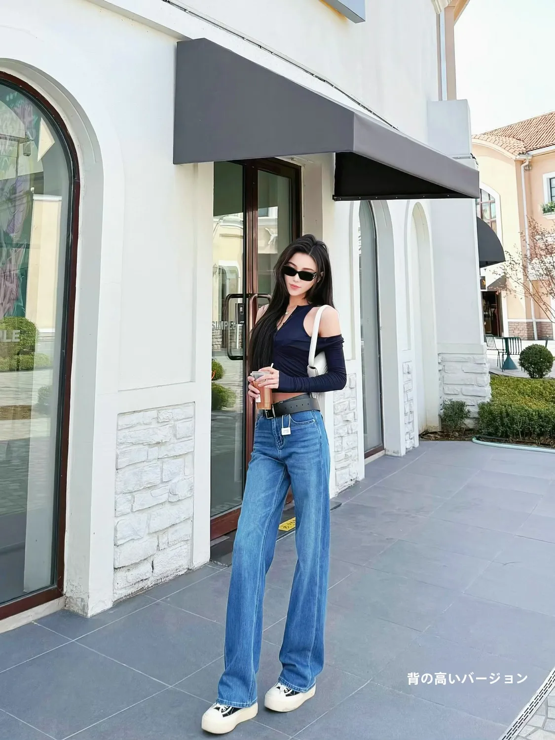 

Spring High Waist Wide Leg Jeans Women's Cotton Lyocell Soft Drapey Lengthening Legs Effect Spring Summer Taller Women Pants