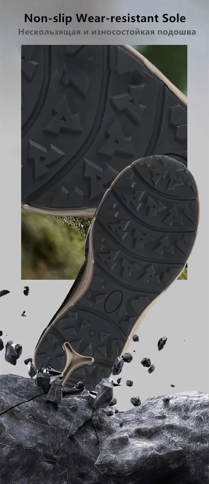 Unisex-Wanderschuhe für Herren, Sneakers, hochwertige, trendige, rutschfeste, bequeme Outdoor-Sport-Trainings-Schuhe, Laufschuhe für Damen – Detail 5