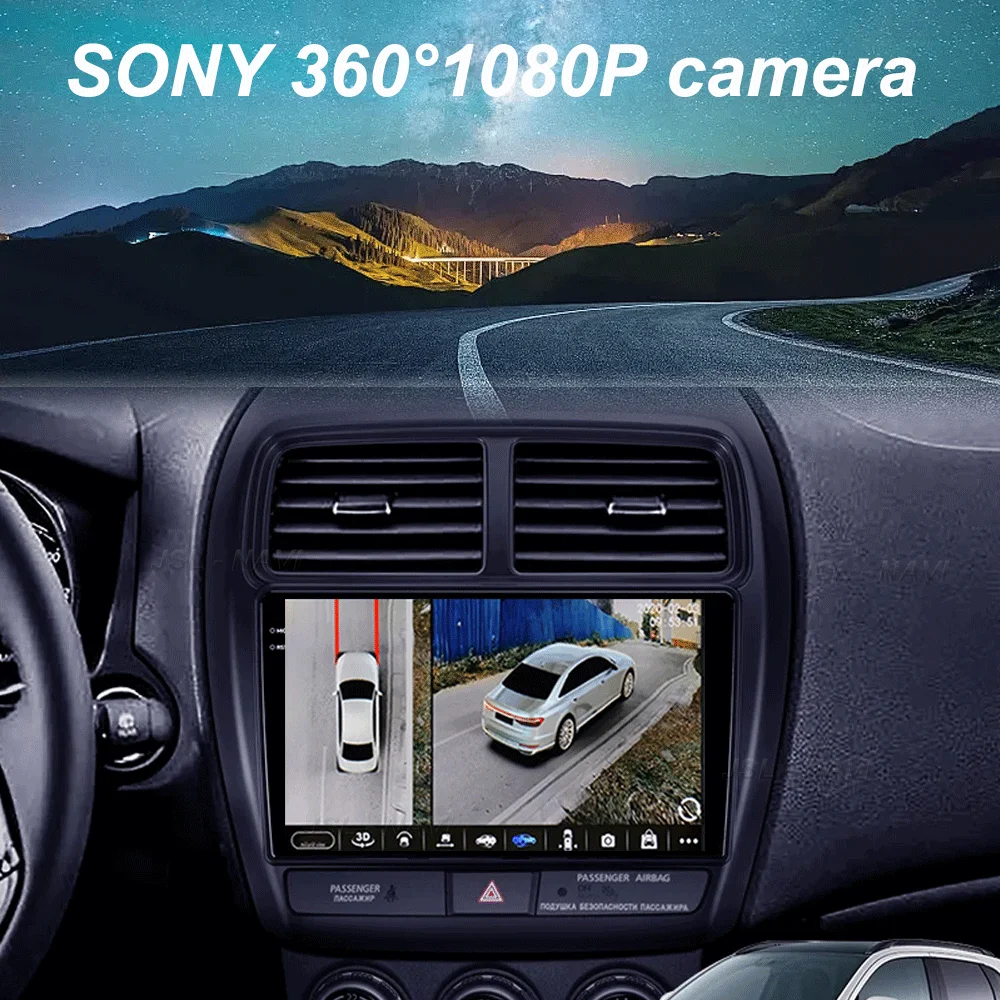 For Mitsubishi ASX 1 2016 2017 2018 2019 2020 - 2022 Android 16 Car Radio Player DSP Carplay 8G 256G Stereo No 2 din DVD Screen