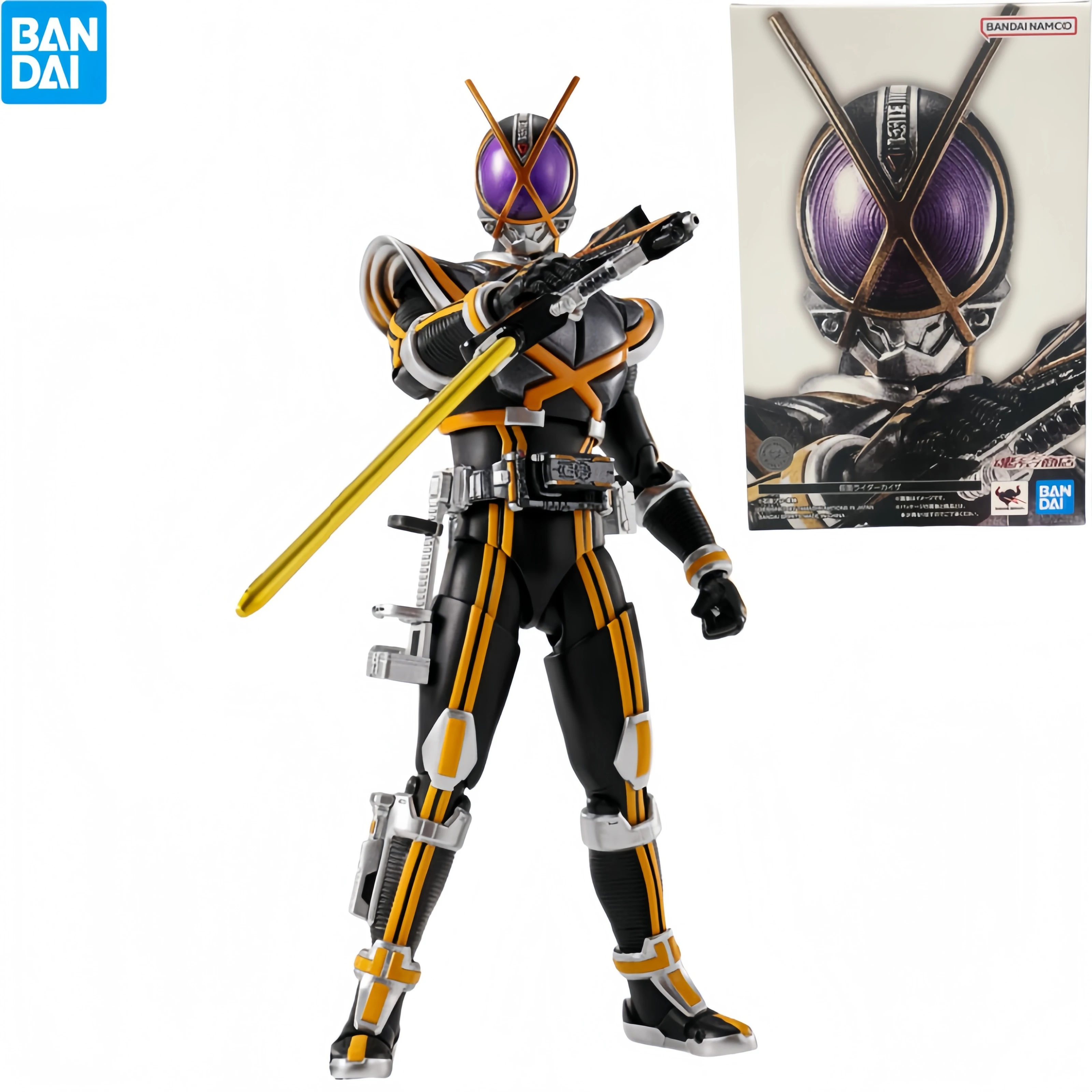 

Коллекционная подвижная фигурка Bandai Kamen Rider Caesar Real Bone Carving Kaixa, модель аниме-персонажа SHF
