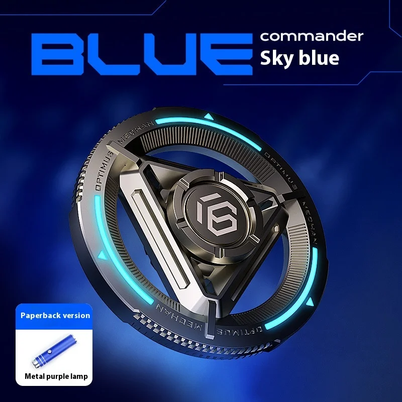 Versione di fascia alta in metallo Fidget Spinner incandescente EDC giocattolo antistress per ragazzi giocattolo per adulti giroscopio con dito in edizione avanzata