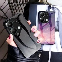 Starry Sky Tempered Glass Case For Redmi Note 13 Pro 4G, Redmi Note 13 Pro Plus, Anti-Scratch Slim Smooth Touch Hard Phone Cover