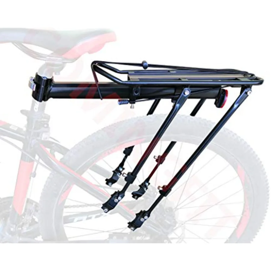 

180lbs Capacity Solid Bearings Universal Adjustable Bicycle Luggage Cargo Rack