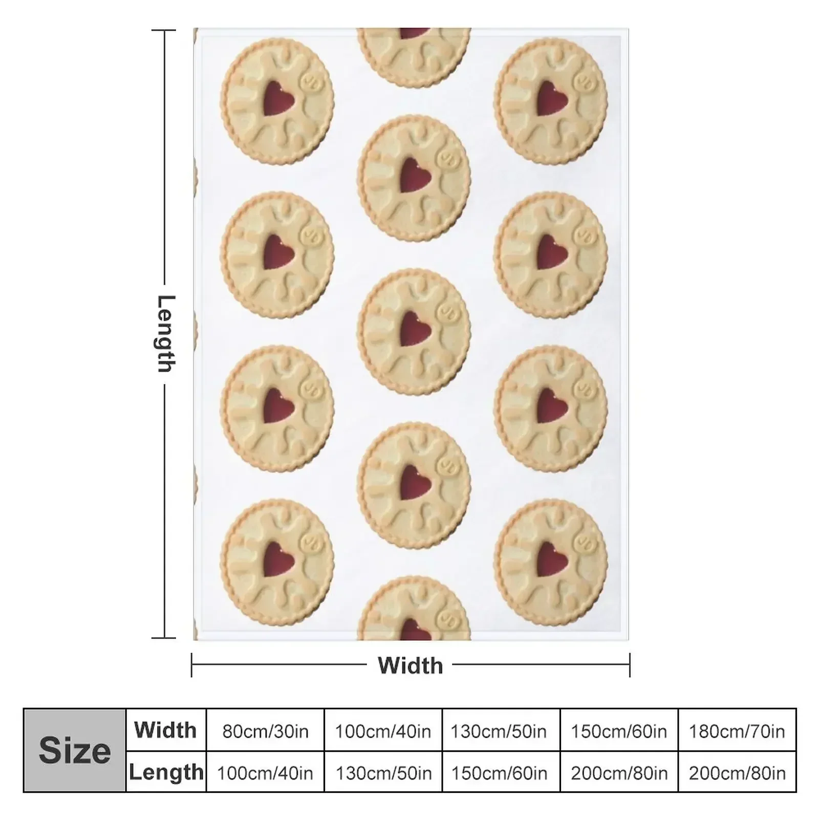 Jammie Dodger Throw Blanket funny gift Plaid Flannels Blankets