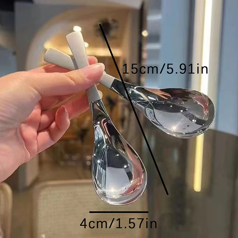 Acciaio inossidabile alto livello di aspetto casa carino oro corte Earl Spoon casa cucina cucchiaio stoviglie lucidate a specchio