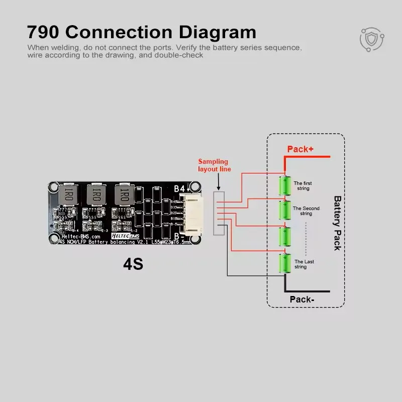Heltec 2S-17S 1.2A وحدة نقل الطاقة موازن المعادل النشط لأدوات كهربائية لبطارية الليثيوم NCM/LiFePO4/ليثيوم