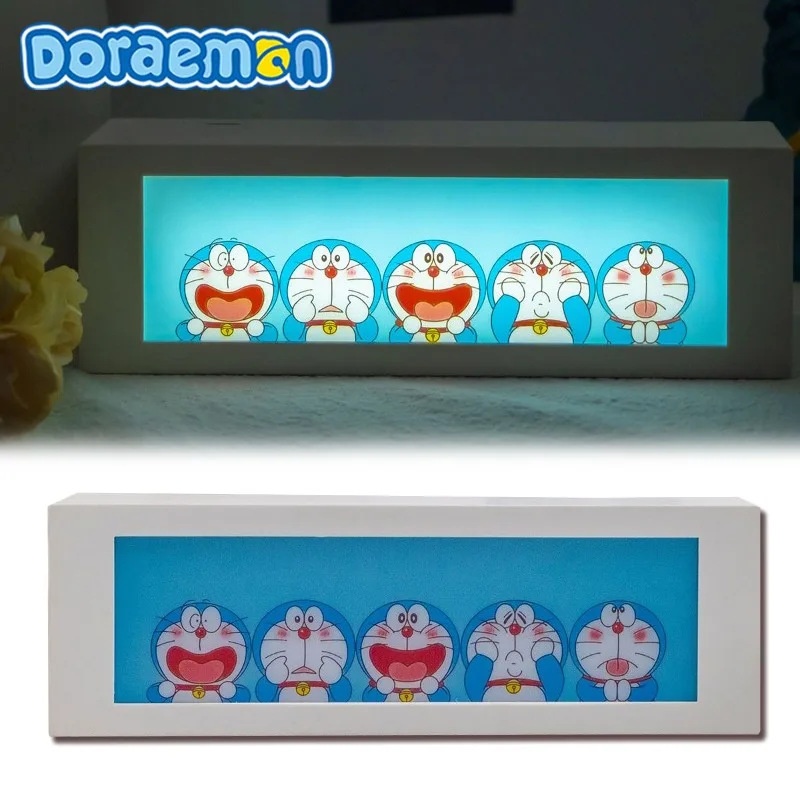 

Doraemon Bedside Night Light Cartoon LED Night Lamp Tabletop Ornament Kawaii Nightlight Decoration Kids Creative Peripheral Gift