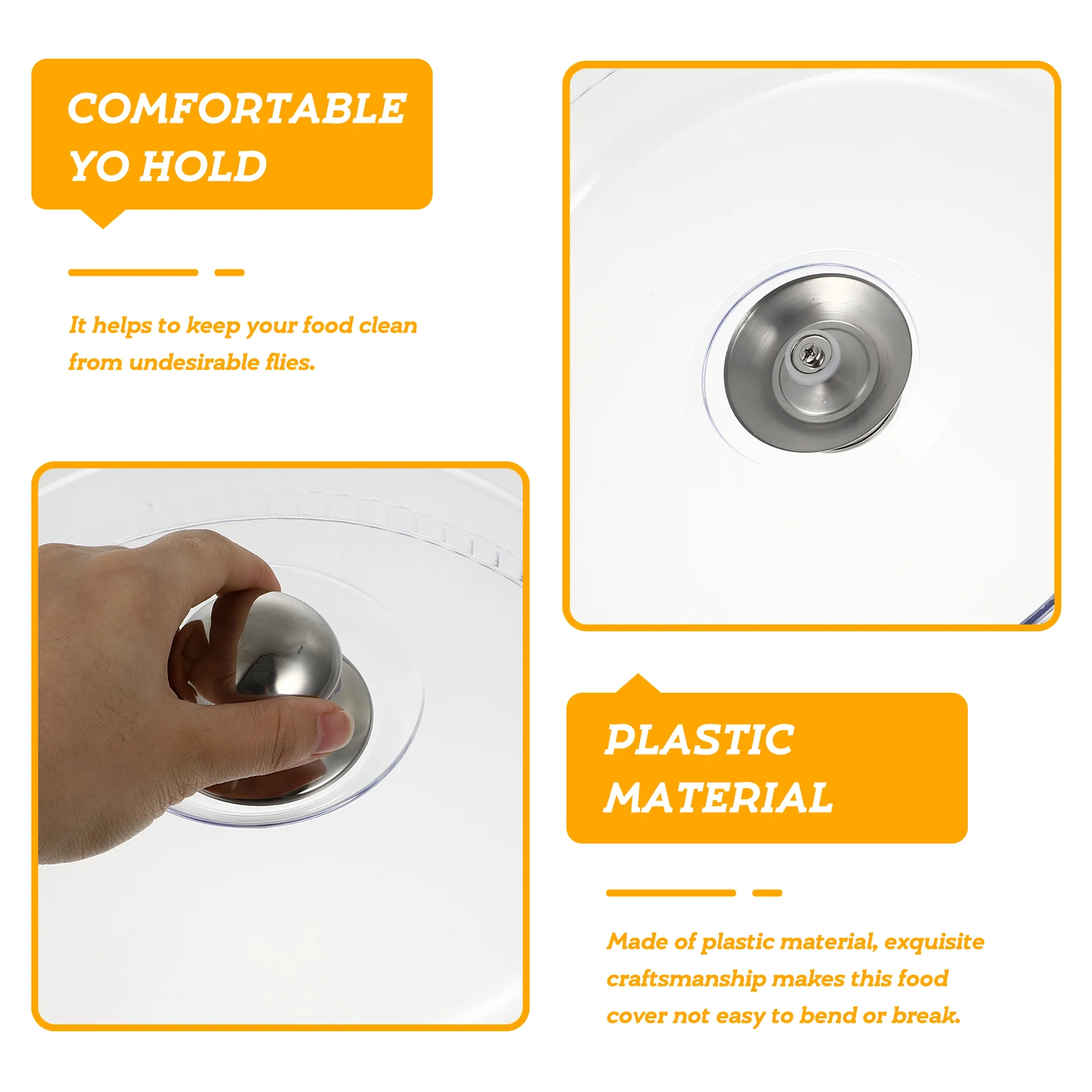 

Clear Food Cover For Cake Dessert Protection Plastic Kitchen Food Protector Dome, Dust Proof Transparent Cover For